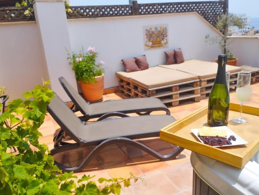 Penthouse With Jacuzzi And Spectacular Sea Views Apartman Nerja Kültér fotó